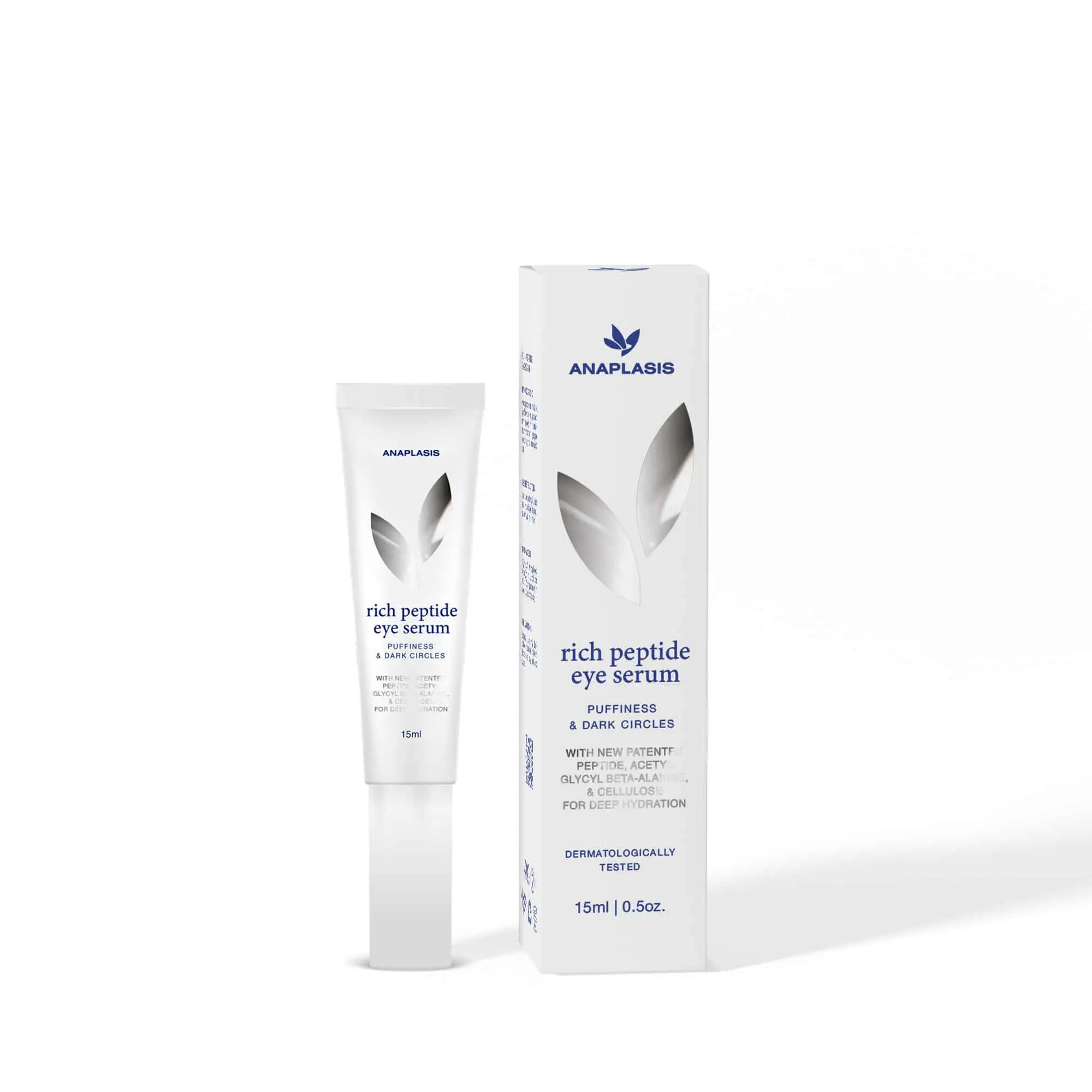 Eye Serum Puffiness & Dark Circles Με Ζαφείρι, Τριπεπτίδια, Αλόη & Υαλουρονικό Δύο Τύπων - 15 ml