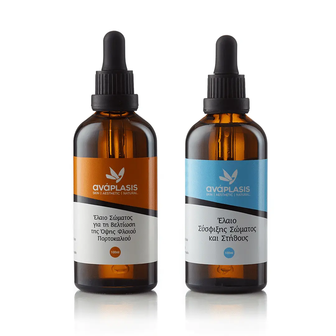 Συνδυασμός Έλαιο-CLT Plus - Κατά του Φλοιού Πορτοκαλιού & Έλαιο Σύσφιξης Σώματος και Στήθους