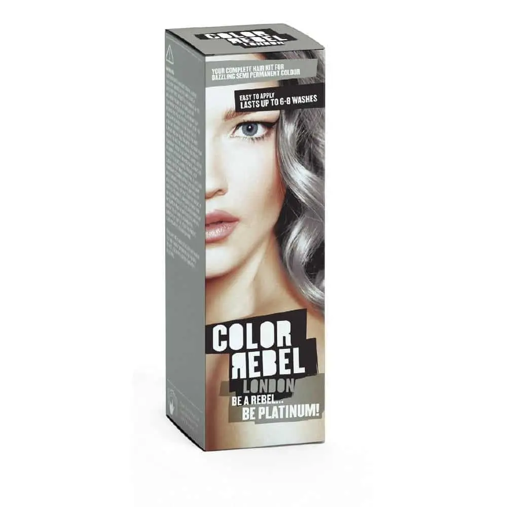 Βαφή Μαλλιών Ασημί - Colour Rebel London Platinum 100ml