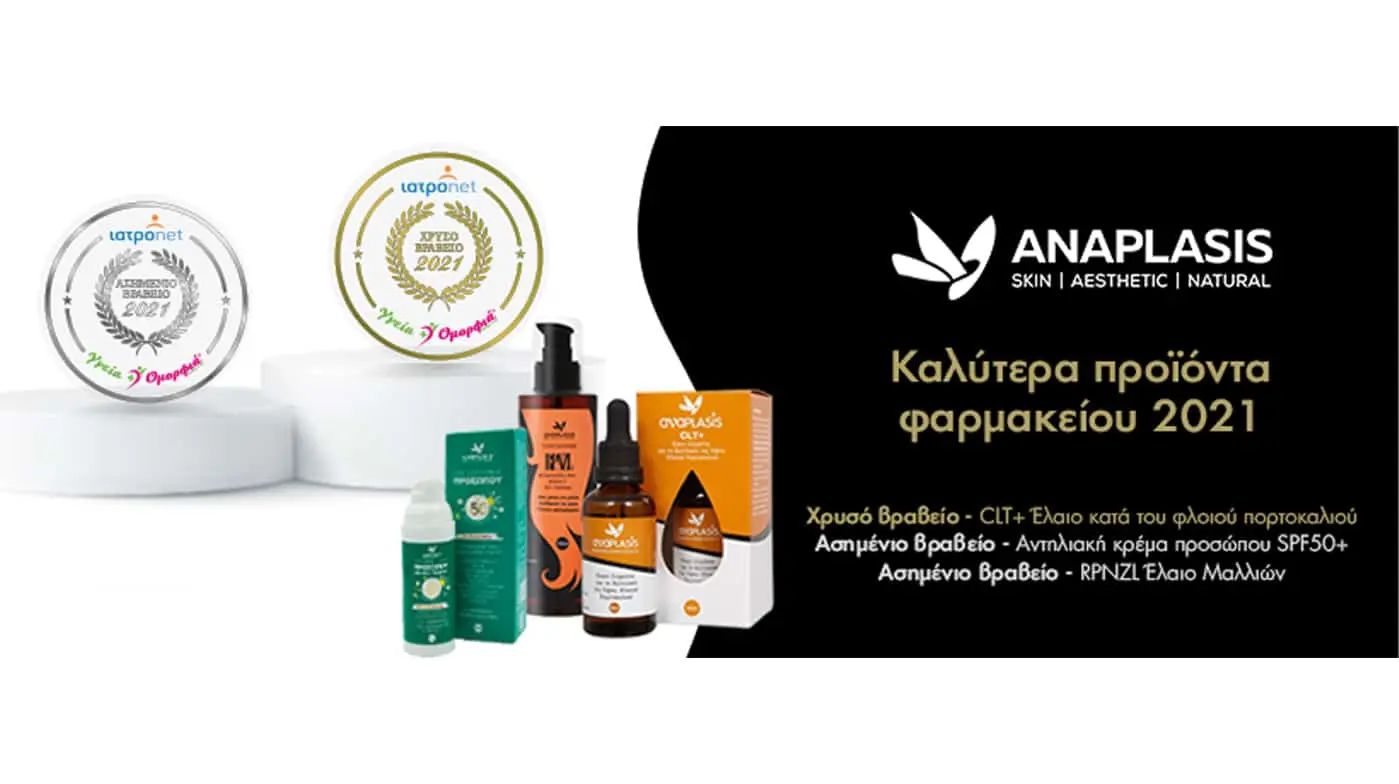 Βραβεία Iatronet – Υγεία + Ομορφιά 2021  Kαλύτερα προϊόντα φαρμακείου 2021